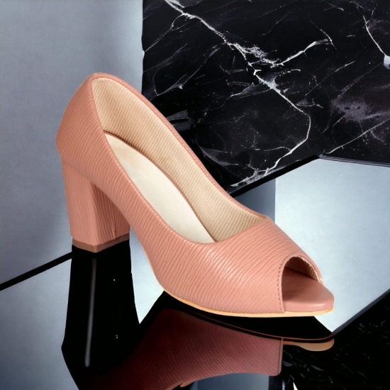 MULE PEACH HEELS