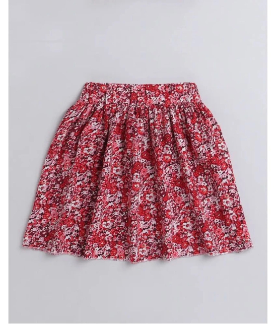 Addyvero - Multicolor Polyester Girls A-Line Skirt ( Pack of 1 ) - None