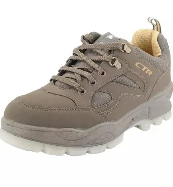 Trekking Shoes - Low Ankle: Lightweight Hiking Shoes with Self-Cleaning Rubber Sole for Men and Women (Colour - Olive, Size - UK 10) by Total Sporting And Fitness Solutions Pvt Ltd