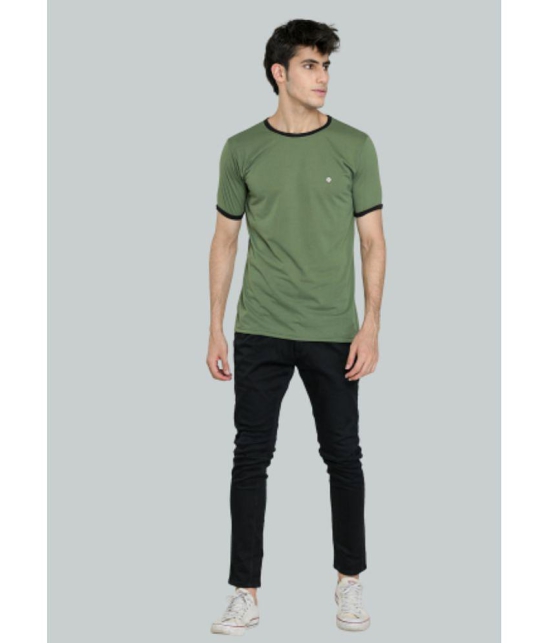 LEEBONEE - Green Cotton Blend Regular Fit Men's T-Shirt ( Pack of 1 ) - None