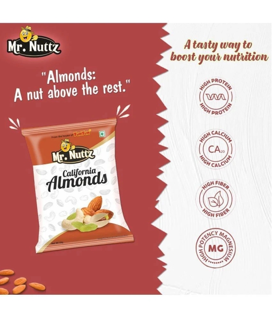 Mr.Nuttz Almond (Badam) (Pack of 10x50) 500 g Pack of 10