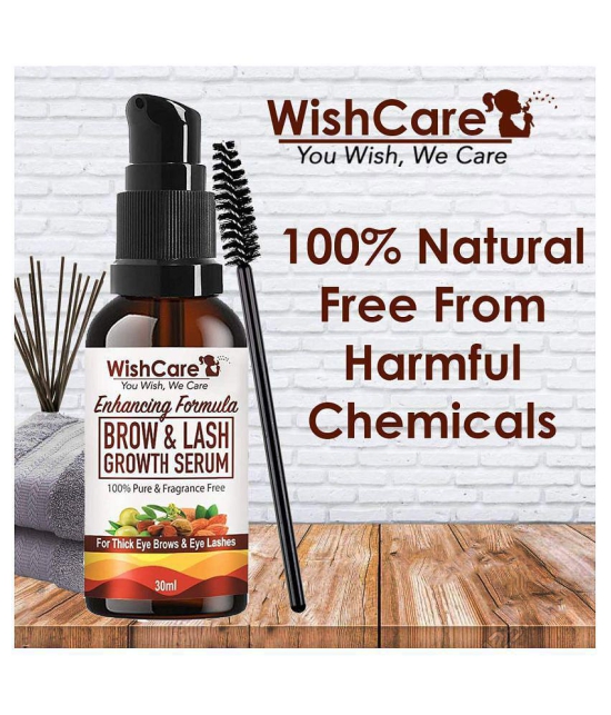 WishCare Brow & Lash Growth Serum - EyeBrow & Eyelash Growth Oil Eye Roller 30 mL