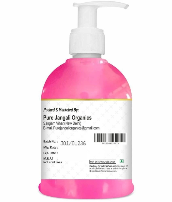 PURE Jangali ORGANICS 100% PURE Rose Aloe Vera Gel for Beautiful Skin & Hair 300ml