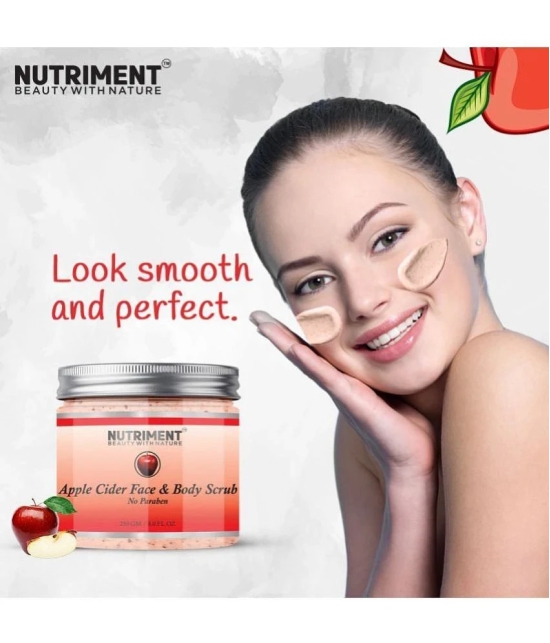 Nutriment Apple Cider Face And Body Scrub For Men & Women ( Pack of 1 ) - 250gm