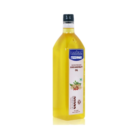 Haribol Wood Pressed Groundnut Oil 1000ml | Pack of 2 | (1000ml x 2) | Buy 2 get 1 free