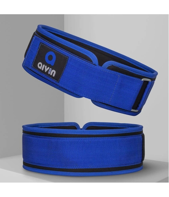 Aivin Blue Nylon Neoprene Gym Belt - L