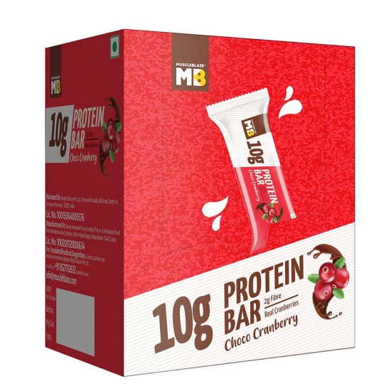 MuscleBlaze Protein Bar (10 gm Protein),  6 bar(s)  Choco Cranberry