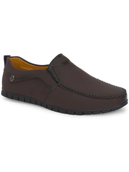 Leeport Brown Mens Slip-on Shoes - None