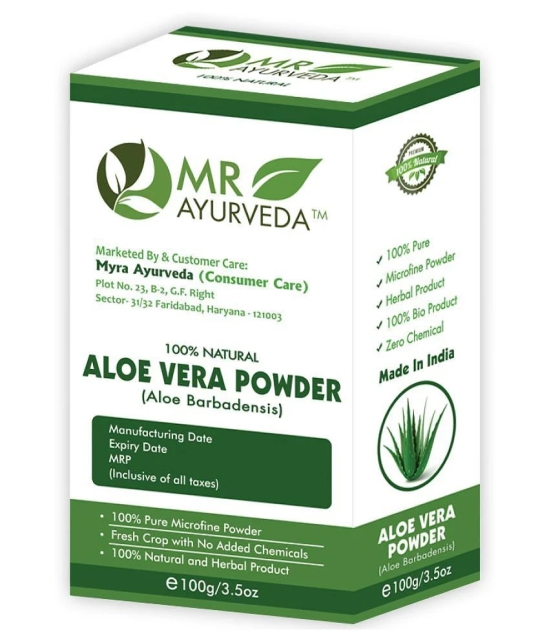 MR Ayurveda Aloe Vera Powder for Hair Growth & Skin Care Face Pack Masks 100 gm