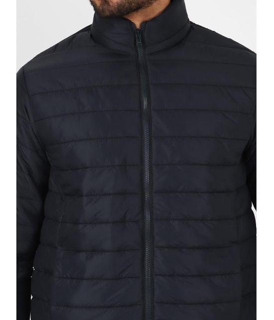 UrbanMark Men Navy Regular Fit Light Weight Puffer Jacket - None