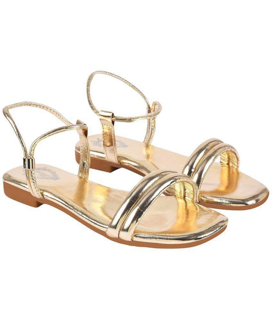 Shoetopia - Gold Women's Flats - None