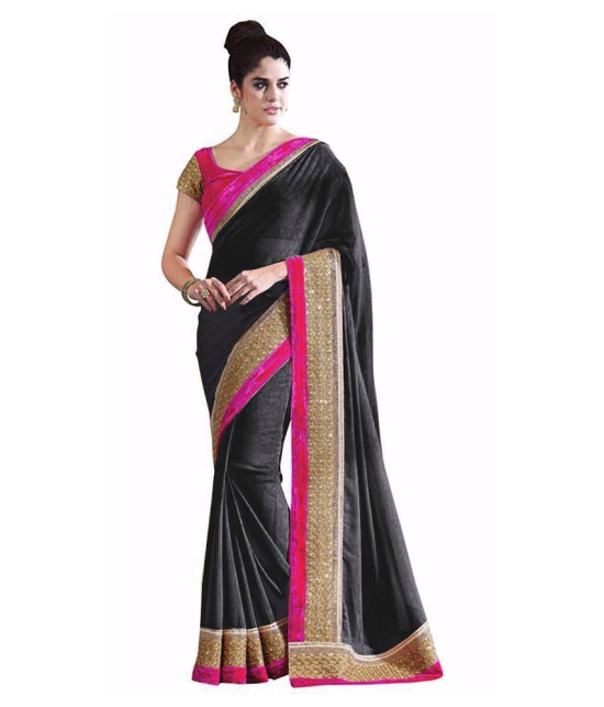 Av Fashion Black Chiffon Saree