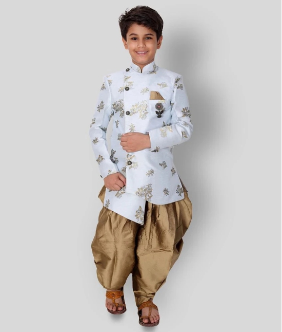 Fourfolds Ethnic Wear Indo Western and Dhoti set for Kids and Boys_FE604 - None