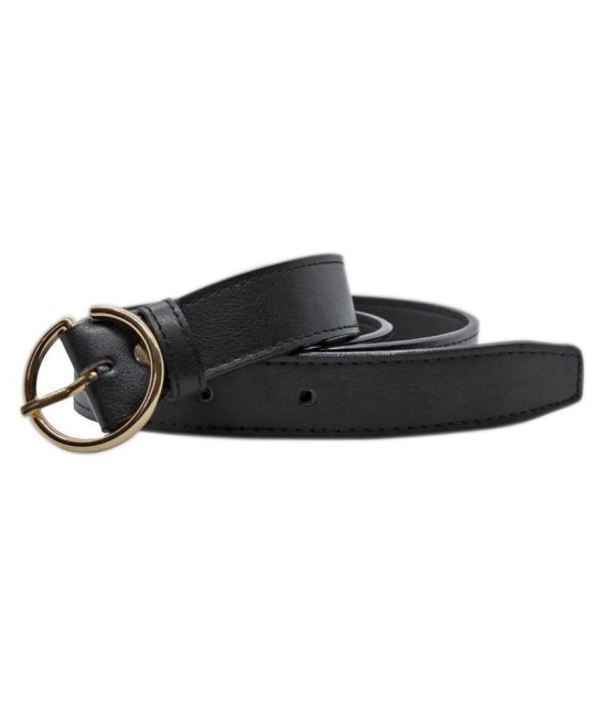 Loopa Black PU Casual Belt - None