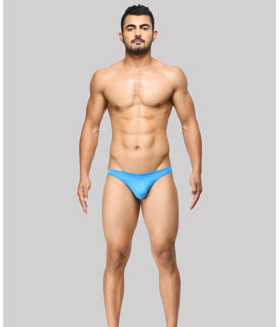 BASIICS By La Intimo - Blue BCSSS01 Polyester Mens Bikini ( Pack of 1 ) - None