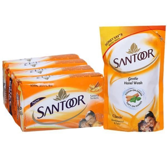 SANTOOR.400G FREE HANDWASH. - 400 gm