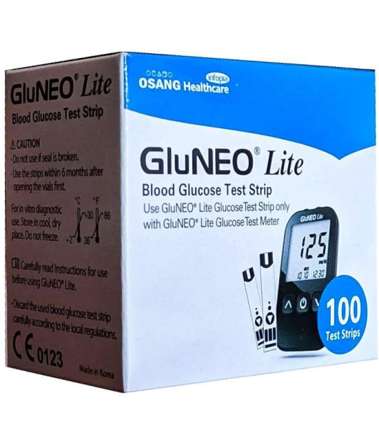 Infopia - GluNEO Lite 100 Sugar Test Strips Expiry May 2024