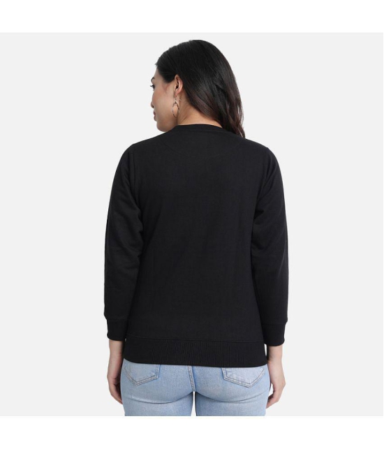 CHOZI Fleece Women''s Non Hooded Sweatshirt ( Black ) - None