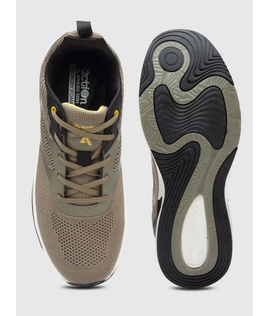 Action Sports Shoes For Men Beige Mens Sports Running Shoes - None