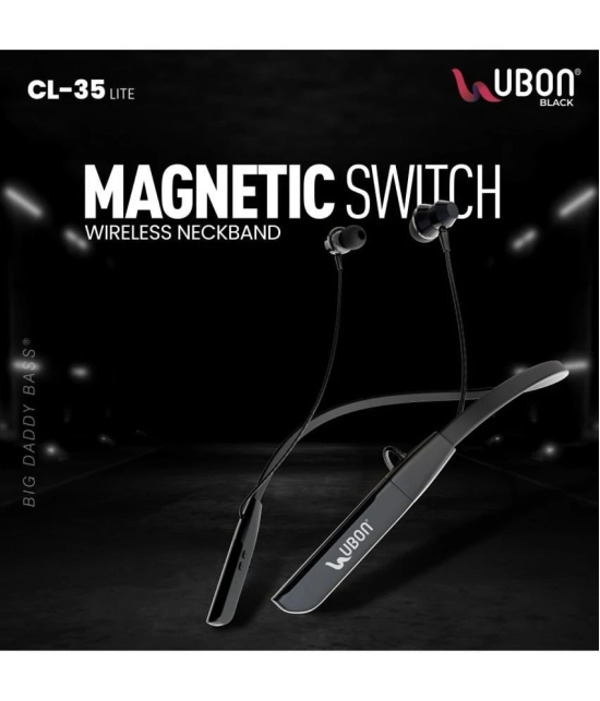 UBON CL 35 Bluetooth Bluetooth Neckband On Ear 100 Hours Playback Active Noise cancellation IPX4(Splash & Sweat Proof) Black