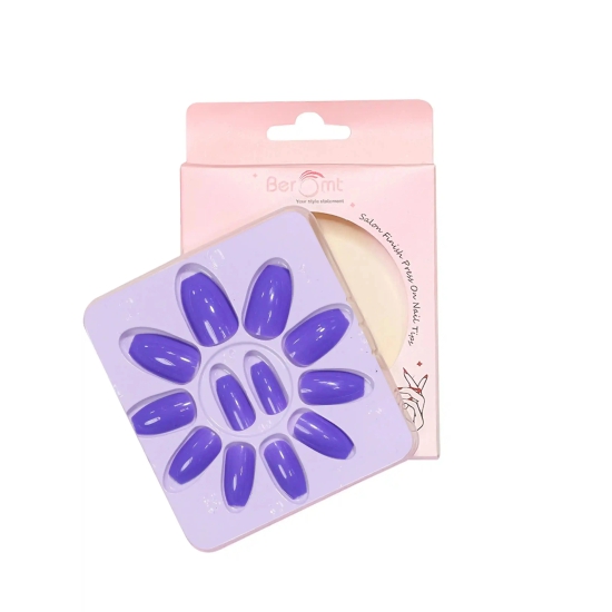 GLOSSY STILLETO NAILS (NAIL KIT INCLUDED)-Lavender Blue