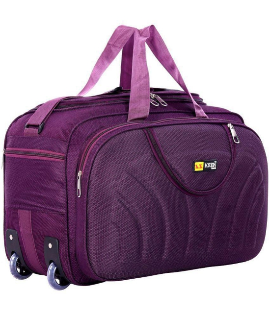 AXEN BAGS - Purple Polyester Duffle Trolley - Onesize