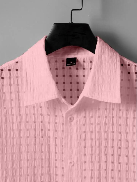 Pink Designer And Stylish Shirt For Men-XXL-44 / Pink