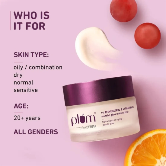 1% Resveratrol & Vitamin C Youthful Glow Moisturizer