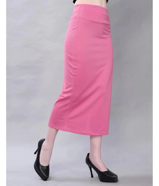 Selvia Pink Lycra Petticoat - Single - None