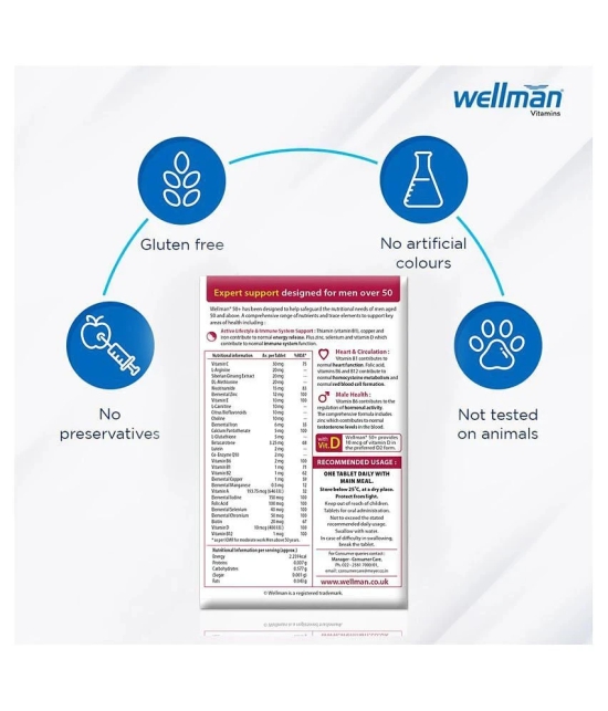 Wellman Multivitamins 30 mg Vitamins Tablets