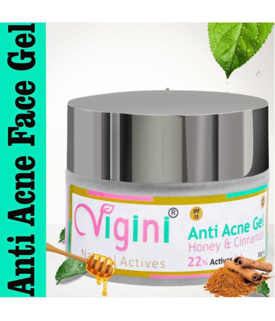 VIGINI Anti Acne Oil Free Gel Face Moisturizing for Acne Prone Skin-50gm