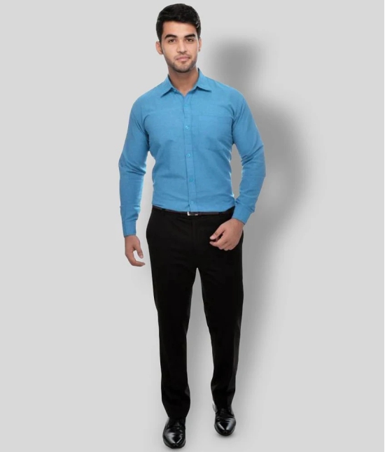 DESHBANDHU DBK - Blue Cotton Regular Fit Mens Formal Shirt (Pack of 1) - None