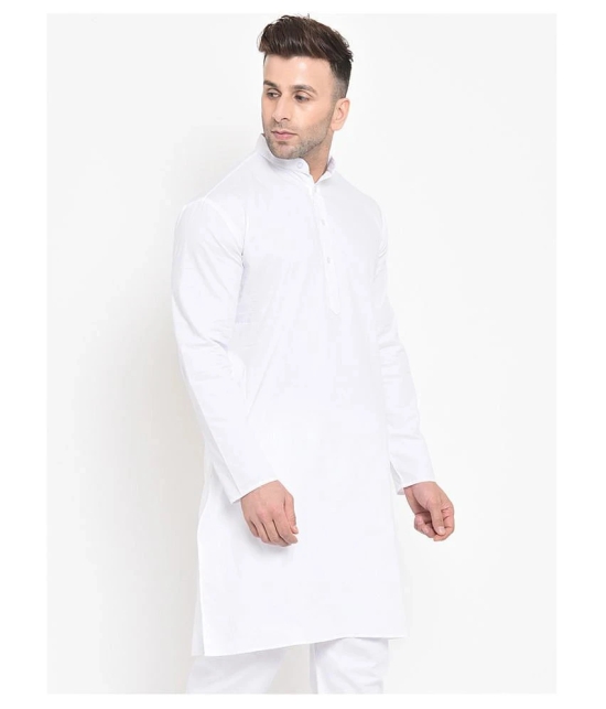 Hangup White Rayon Kurta Single - None