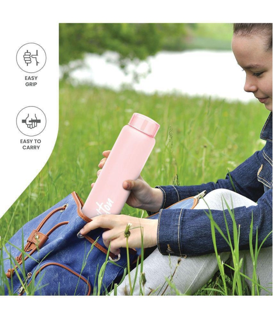 Milton Aqua 1000 Stainless Steel Water Bottle (950 ml) Light Pink - Light Pink