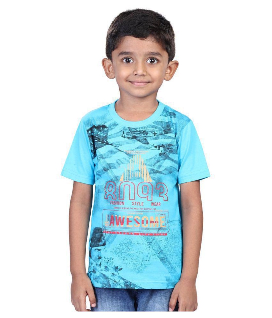 JILZ Boys Printed Cotton T-Shirt (Half Sleeve) - Pack of 4 - None