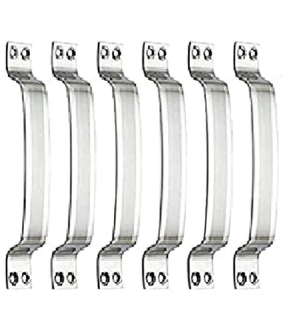 ONMAX Stainless Steel  6 Inches Handle for Home & Kitchen Doors/Cabinet/Window Handles - D Handle (Pack of 6 Pcs) DHSS06D