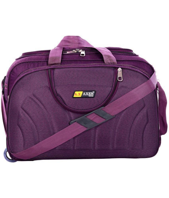 AXEN BAGS - Purple Polyester Duffle Trolley - Onesize