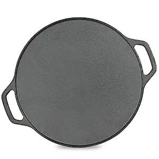 Prestige Cast Iron Scratch Resistant Round Base Dosa Tawa, 30 Cm (Black)