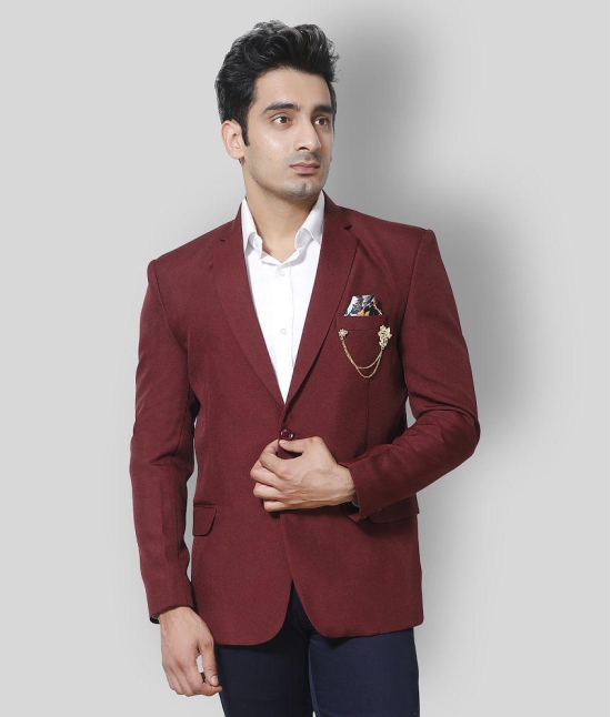 Fourfolds Maroon Blazer - None