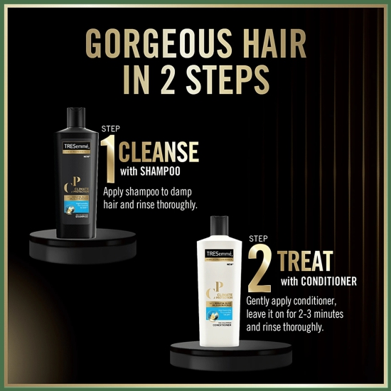 Tresemme Climate Protection Pro Collection Shampoo, High Humidity Frizz Control For 24H, 185 Ml