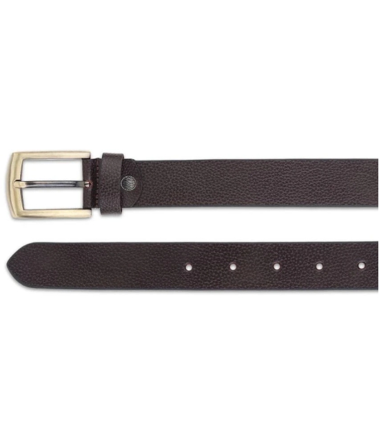 Loopa - Brown 100% Leather Mens Formal Belt ( Pack of 1 ) - None