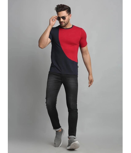 Rigo - Navy Blue Cotton Slim Fit Mens T-Shirt ( Pack of 1 ) - None