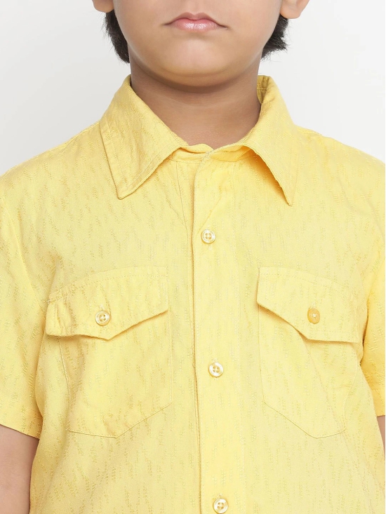 Oxolloxo Boys Yellow Casual Shirt