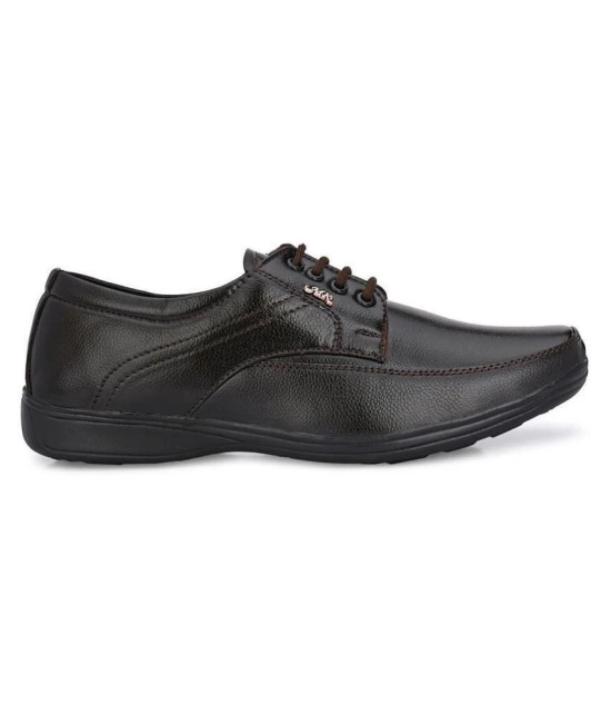 Leeport - Brown Mens Oxford Formal Shoes - None