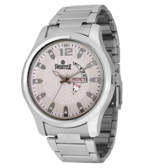 Swisstyle SS-GR1180-WHT-CH Metal Analog Mens Watch