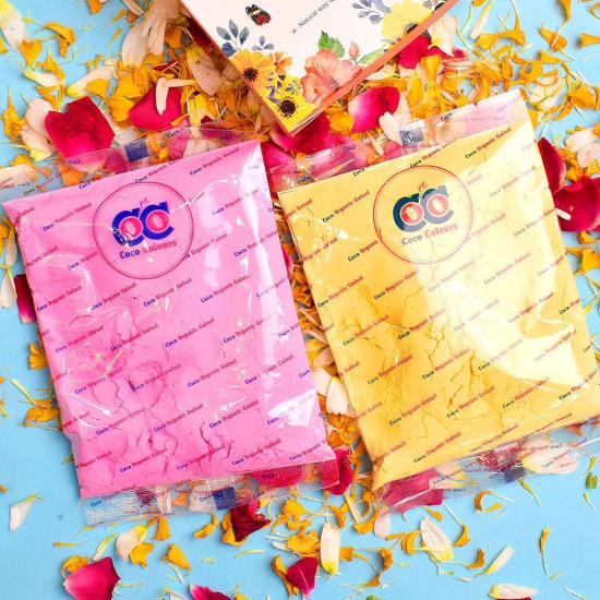 UrbanOasis COCO Organic Gulal Holi Colors (Pack 2)