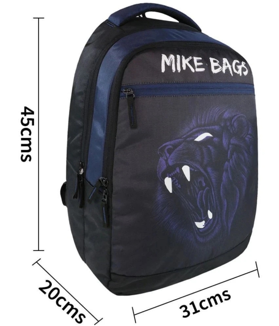 mikebags 27 Ltrs Blue Polyester College Bag - Blue