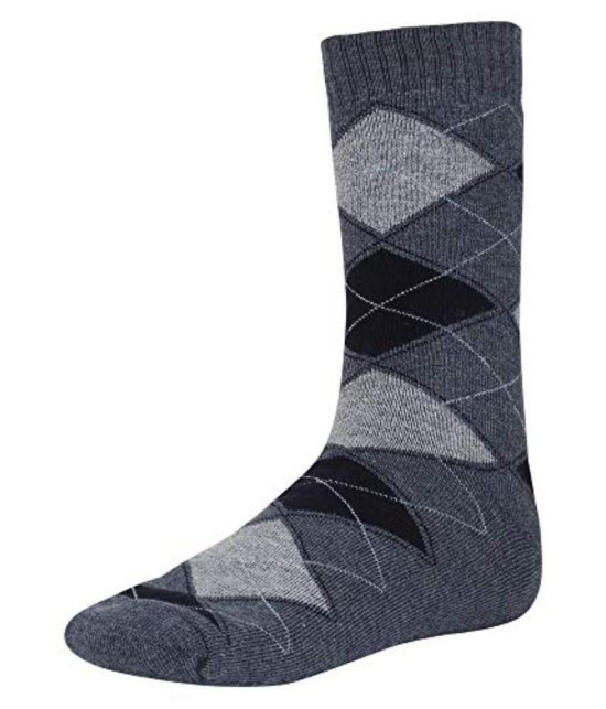 Creature Black Woolen Casual Mid Length Winter Socks Pack of 3 - Black