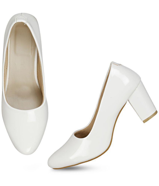 Saheb - White Women's Pumps Heels - None