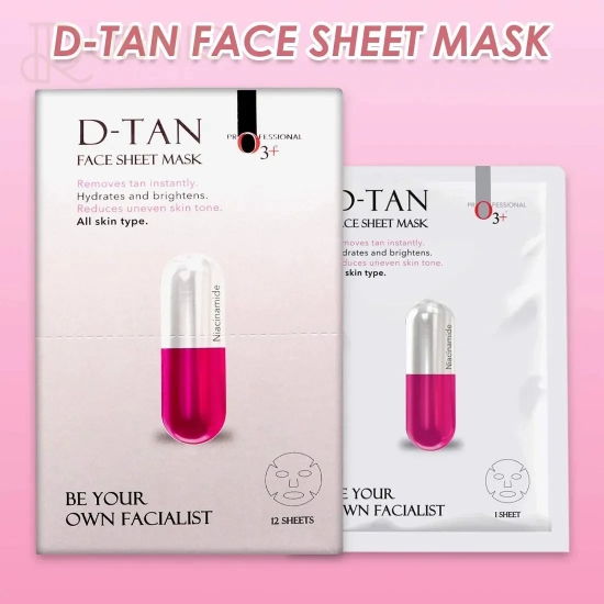 O3+ Facialist Dtan Face Sheet Mask pack of 2